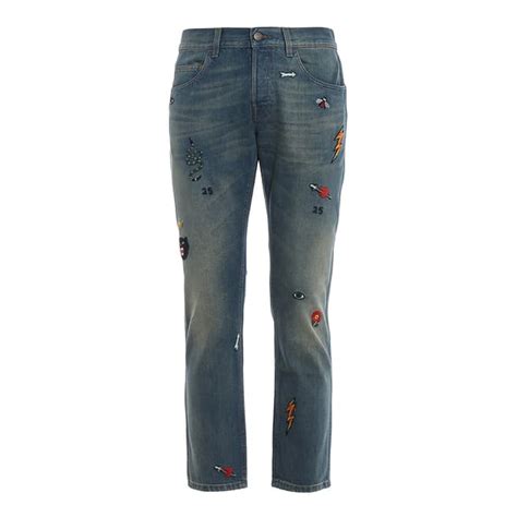 gucci pantaloni a zampa|gucci tapered jeans.